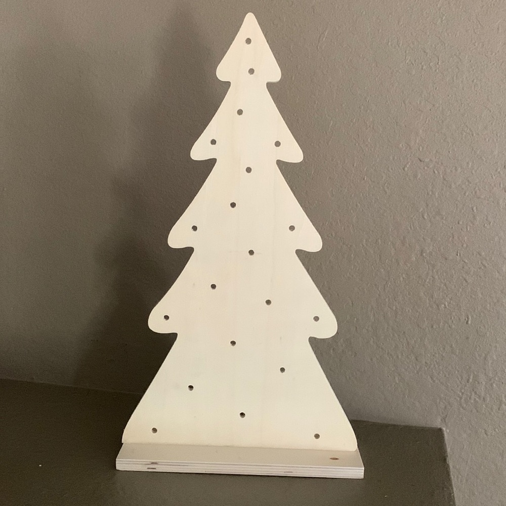 Wooden Christmas Tree Craft